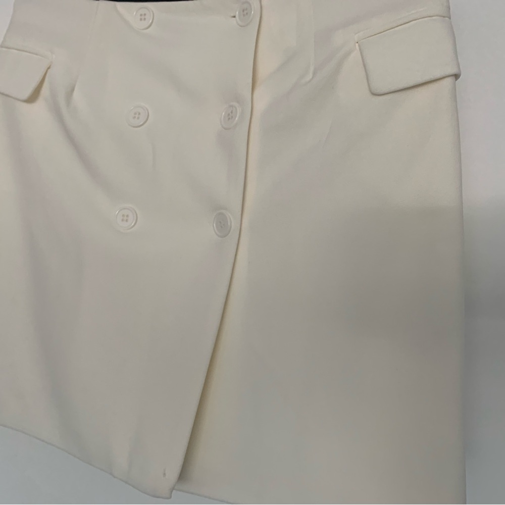 Forever 21 Cream Mini Skirt